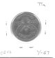 Thailand Be2489 (1946) 1/2 Baht Tin Coin Cat Y - 67 Toned Vf, Asia photo 1