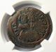 Heraclius Ae Follis Sicilian Ngc Vf Countermarked Overstruck On Anastasius Coins: Ancient photo 1