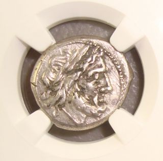 Ca.  211 Bc Ancient Roman Republic Jupiter/victory Silver Victoriatus Ngc Xf photo