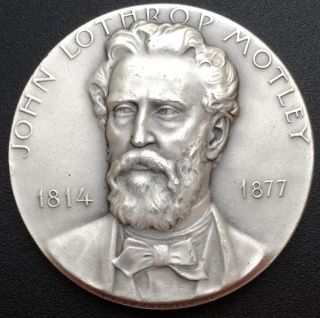 1970 John Lothrop Motley Medallic Art Co N.  Y.  999 Fine Silver Medal 2.  26 Oz photo
