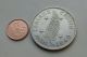 Zealand 1 Crown 1949.  Km 22.  One Silver Dollar Coin.  Tern Leaf.  George Vi. Australia & Oceania photo 2