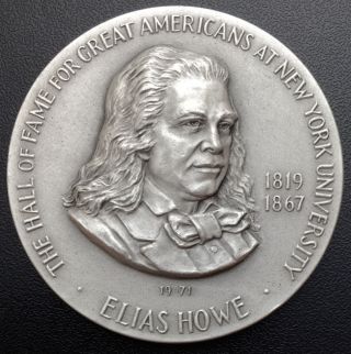 1971 Elias Howe Medallic Art Co N.  Y.  999 Fine Silver Medal 2 Oz (m2) photo