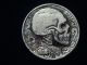 1938 - D Hobo Nickel - Skull - 1195 Exonumia photo 1