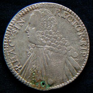 1770 Italy Rare Scudo Silver Coin Ragusa photo