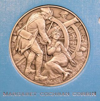 Dar Great Women Of The American Revolution Medal - Margaret Cochran Corbin photo