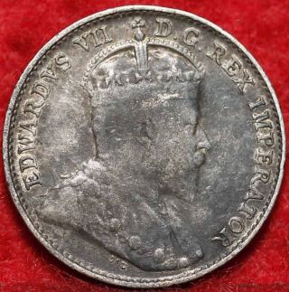 1902 - H Silver Canada 5 Cents Foreign Coin S/h photo