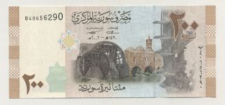 Syria 200 Pound 2009 Pick 114 Unc Uncirculated Banknote photo