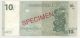 Congo Dem.  Rep.  10 Francs 1 - 11 - 1997 Pick 87a Unc Uncirculated Banknote Specimen Africa photo 1