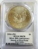2016 (w) Silver Eagle First Strike Pcgs Ms70 Mercanti Signed 30th Anniversary Coins photo 1