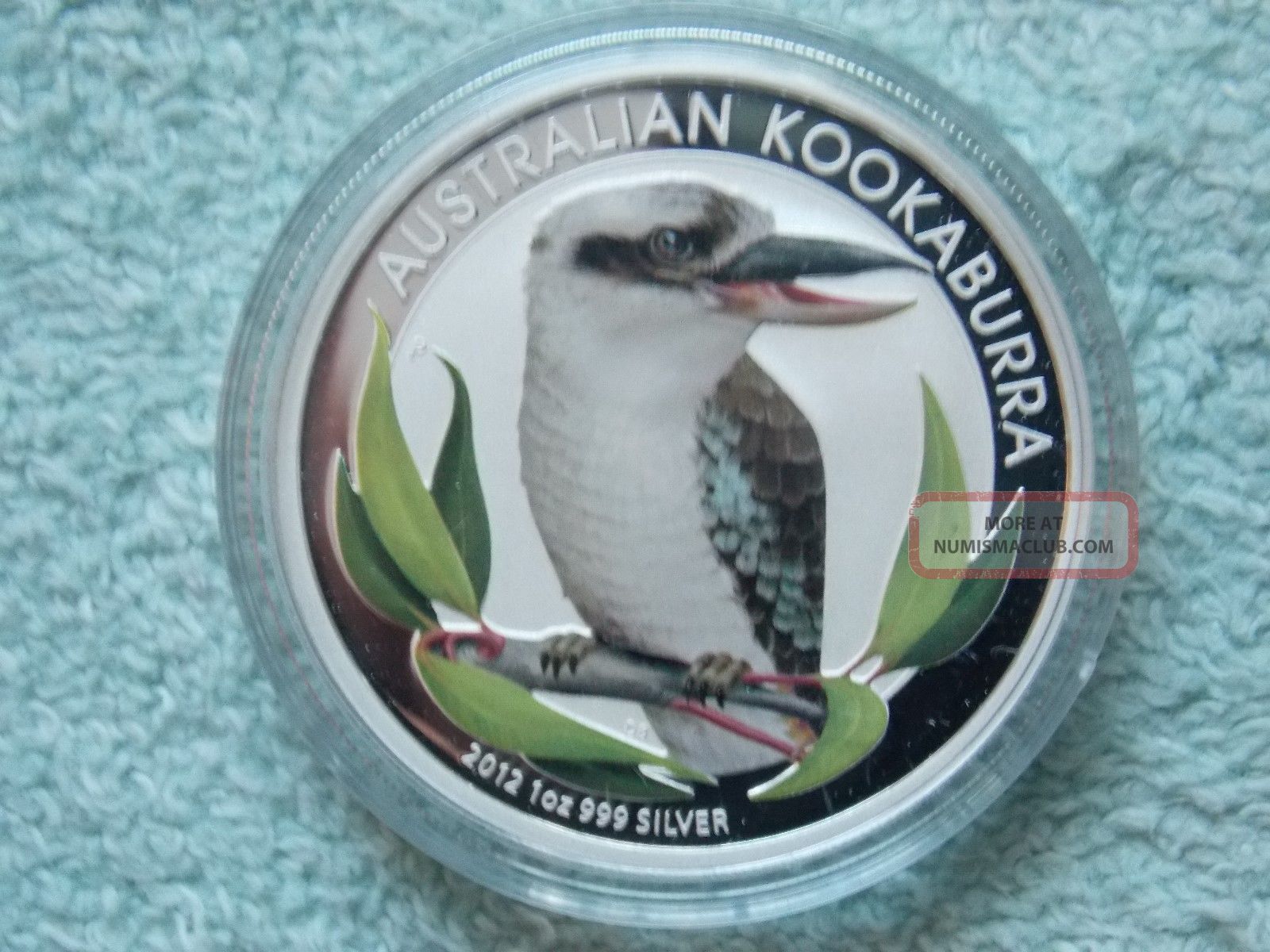 2012 Australian Silver Kookaburra 1 Oz Colorized Bu