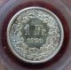 1920b Switzerland Silver 1 Franc Coin Pcgs Ms66 Europe photo 2