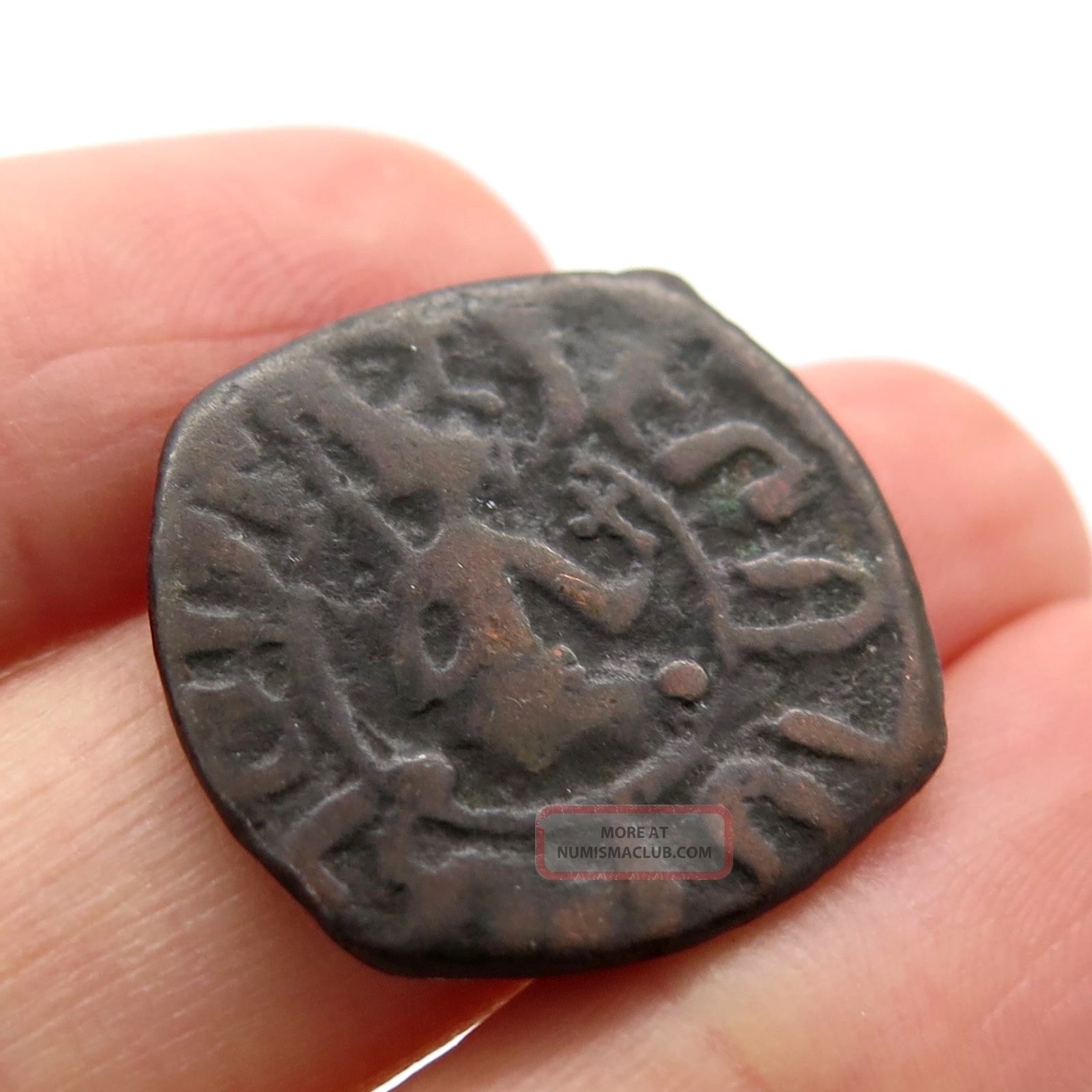 Armenian Kingdom Levon Iii 1306 Ad Armenia Ancient Medieval Cross Coin Coins: Medieval photo