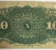 1869 - 75 U.  S.  Fractional Currency 4th Fourth Issue 10 Cent Note Fine Paper Money: US photo 2