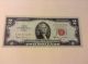 Vintage $2 Usn 1963 - A United States Note Jefferson Red Seal Two Dollar Bill Vnc Small Size Notes photo 1