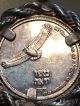 1987 Israel Iris & Eagle Nature Series Sterling Silver Medal Coin Pendant 3.  91 G Exonumia photo 3