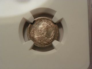 1905 Iran 500 Denars Scarce Silver World Coin Muzaffar Al - Din Shah Ms63 1/2 Kran photo