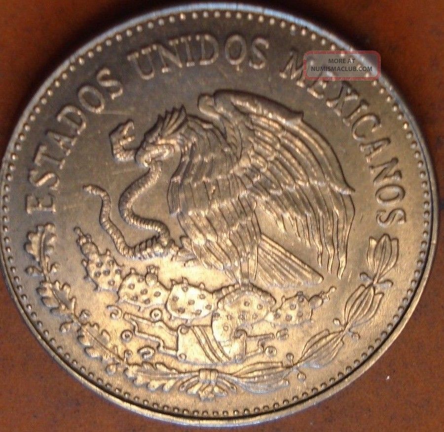 1980 20 Mexican Silver Coin