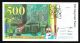 France 500 Francs 1995 Uncirculated P.  160a Serial F 035904347 Europe photo 1