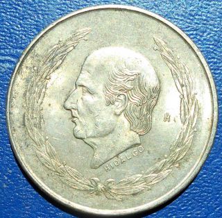 . 720 Silver 1952 Mexico 5 Cinco Pesos Km 467 Hidalgo Grade.  6243 Oz Cb 6 photo