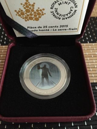 Haunted Canada: Brakeman - 2015 25 - Cent Lenticular Coin - Rcm Canada photo