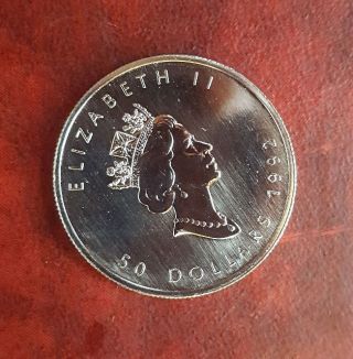 1992 1 Oz Canadian Platinum Maple Leaf Coin photo