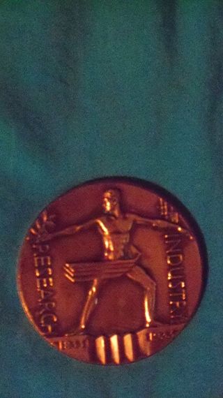 Bronze Medal 1833 - 1933 A Century Of Progress Chicago Worlds Fair Medallion photo