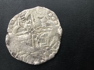 1619 Atocha Spain Sunken Ship - Silver 8 Reales Coin photo