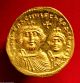 Heraclius Constantine Gold Solidus Cross Potent Byzantine Empire Coin Coins: Ancient photo 1