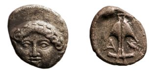 A72: Thrace,  Apollonia Pontika.  Late 5th - 4th Centuries Bc.  Ar Drachm photo