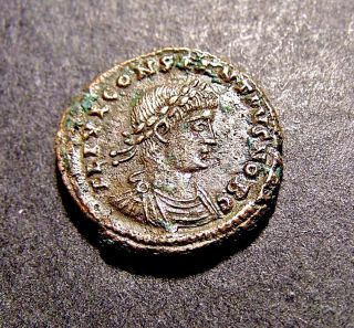 Constantius Ii,  Roman Legions,  Spears,  Soldiers,  Very Rare Imperial Emperor Coin photo