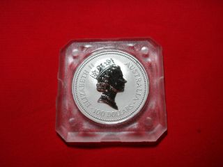 1 Oz Platinum Australian Platinum Coin Encased In A Nugget Gold Holder Very Rare photo