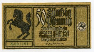 Germany 50 Pfennig Uncirculated Notgeld 1922 1924 photo