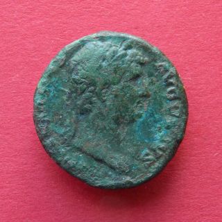 Hadrian Bronze Ae As / Salus Standing - Ric Ii 669 photo