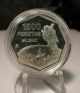 1999 Proof 1500 Pesetas Silver Coin From Spain, .  5897 Asw,  Km 1010,  Low Mintage Europe photo 3