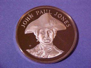 1973 John Paul Jones Gallery Of Great Americans Proof Medal - - Franklin photo