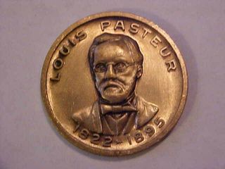 Louis Pasteur Commemorative Medal - - Pioneered Germ Theory Of Disease photo