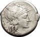 Roman Republic 146bc Dioscuri Gemini Twins Horses Dog Ancient Silver Coin I53883 Coins: Ancient photo 1