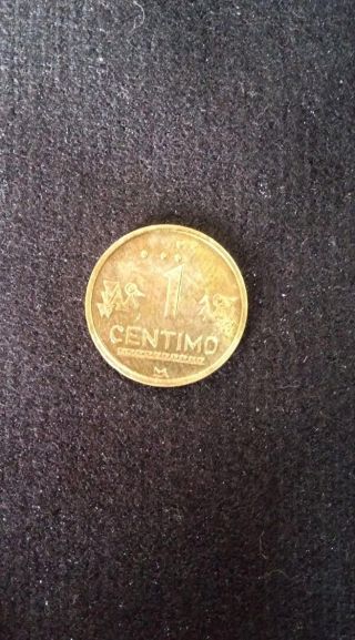 PerÚ: Moneda 1 CÉntimo 1997.  Muy Escasa,  Sin Circular. photo