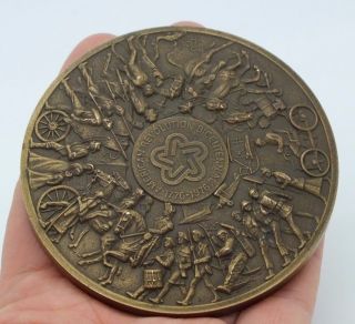 Rare 1976 Bicentennial American Revolution Bronze Medal By Medallic Art Co. photo