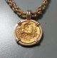 Ancient Greece Macedon Kingdom Gold Phillip Ii Coin With 14k Necklace Coins: Ancient photo 2