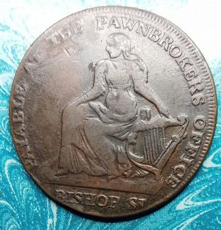 1804 Ireland Dublin W.  F.  B.  & Co.  Half Penny Conder Token D&h 377 Scarce R - 4 photo