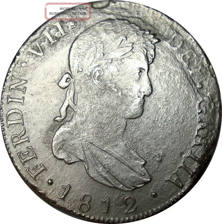 1812 Guatemala 8 Reales Ng M.  Silver Coin In Km: 69 North & Central America photo