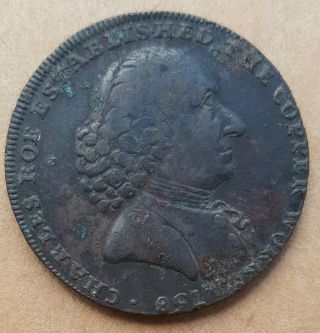 Ca 1789 Great Britain Cheshire Macclesfield Half Penny Conder Token D&h 62b photo