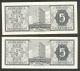 Paraguay,  2 Items,  5 Guaranies 1952,  P 195a And 195b,  Unc Europe photo 1