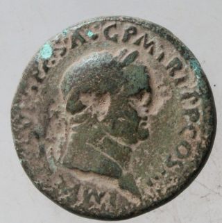 L6 Roman Empire Vespasian Ancient Roman Bronze Sestertius 23,  8g 33mm Rs Sallus photo