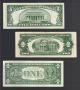 Old Money $1 & $5 Silver Blue Seal Certificates,  2 Dollar Bill Red Seal Us Note Small Size Notes photo 1