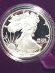 1988 S American Silver Eagle Proof 1 Oz.  Coin With U.  S.  & Silver photo 3