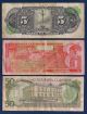 Mexico 5 Pesos 1963 P - 60h,  Honduras Lempira,  Costa Rica 50 Colones P - 257a Paper Money: World photo 1