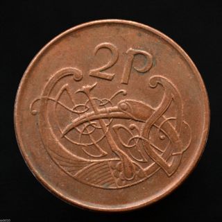 Ireland 2 Pence 1995.  Km21a.  Exact Item Pictured. photo