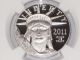 2011 W Platinum Proof American Eagle $100 Ngc Pf/70 Ultra Cameo Platinum photo 3